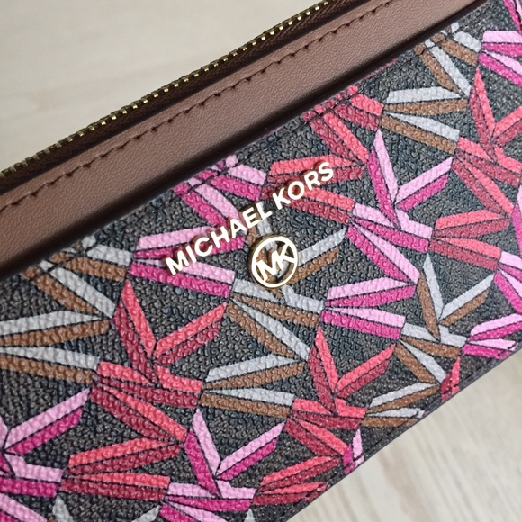 Michael Kors Brown Multi Slim Card Case - Picture 4 of 10